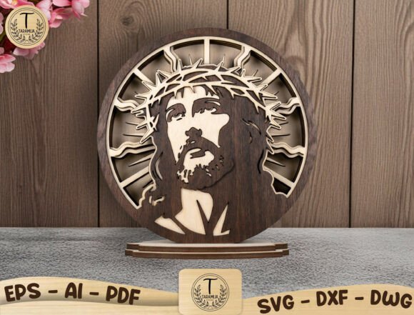 Download Layered Jesus Laser Cut File SVG - Laser cut file Collection
